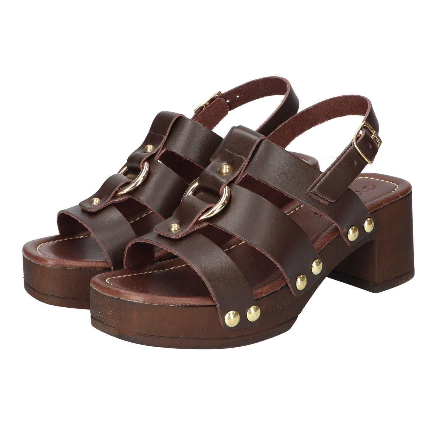 Sandalen, Donkerbruin