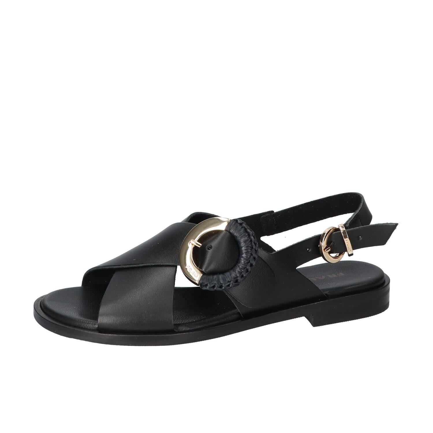 Sandalen, Zwart