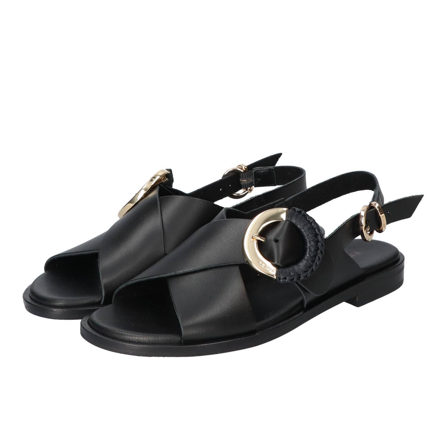 Sandalen, Zwart
