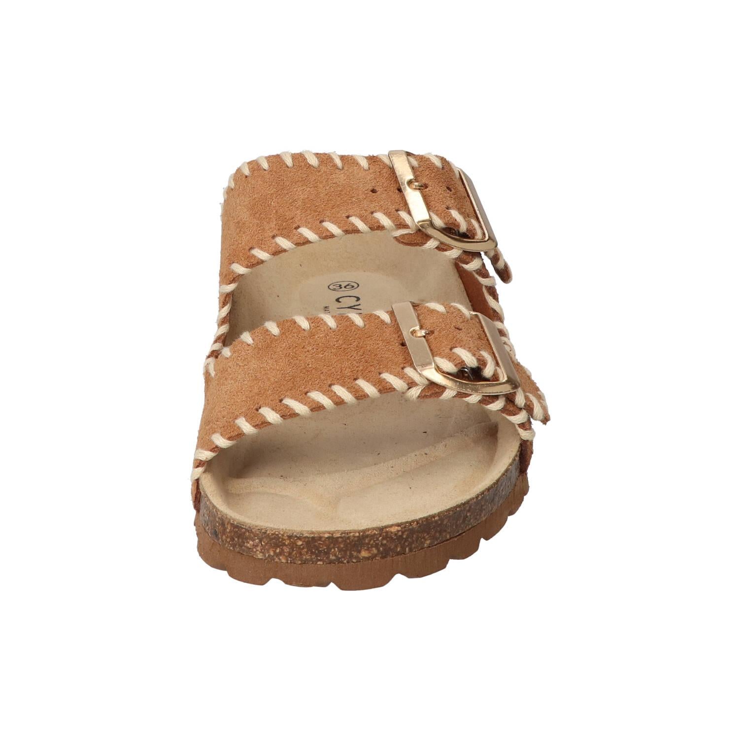 Slippers, Cognac
