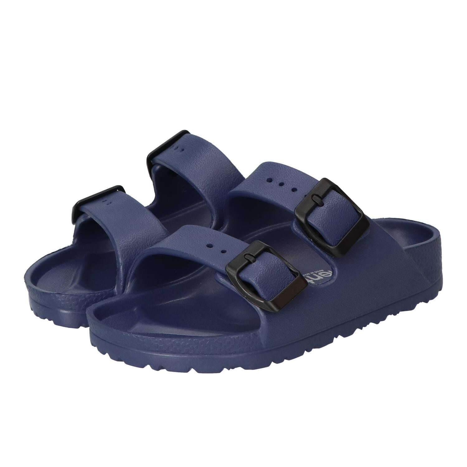 Slippers, Blauw
