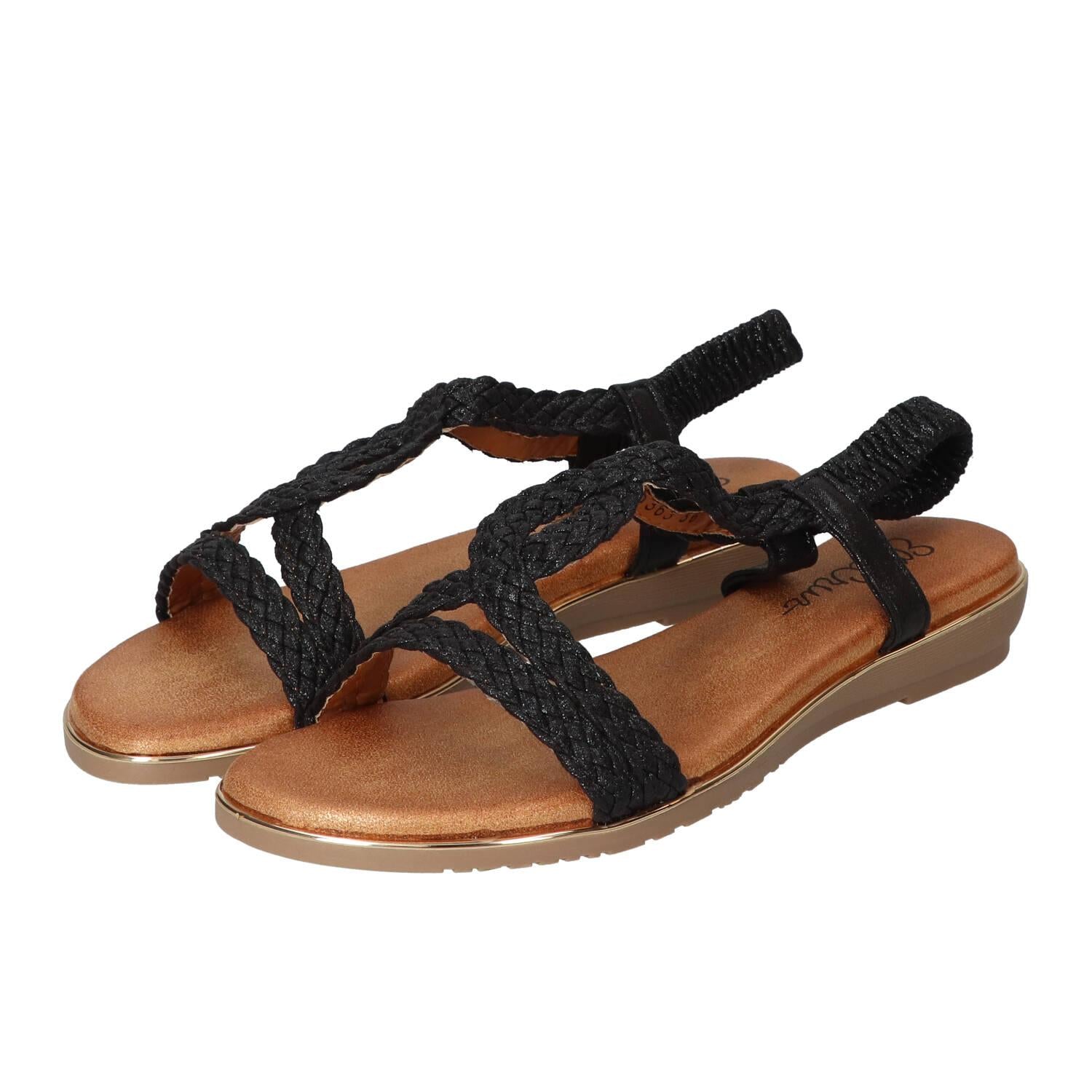 Sandalen, Zwart