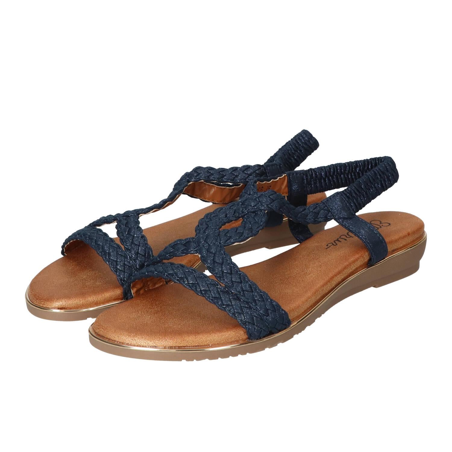Sandalen, Blauw