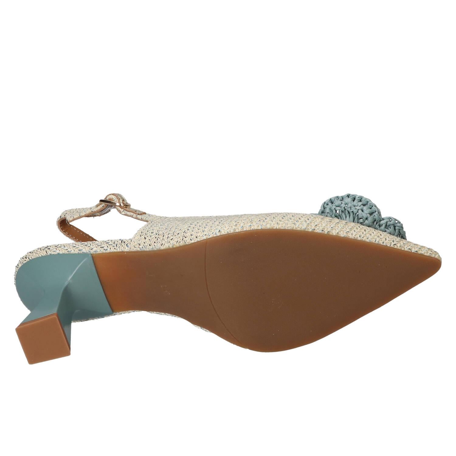 Slingback, Lichtblauw