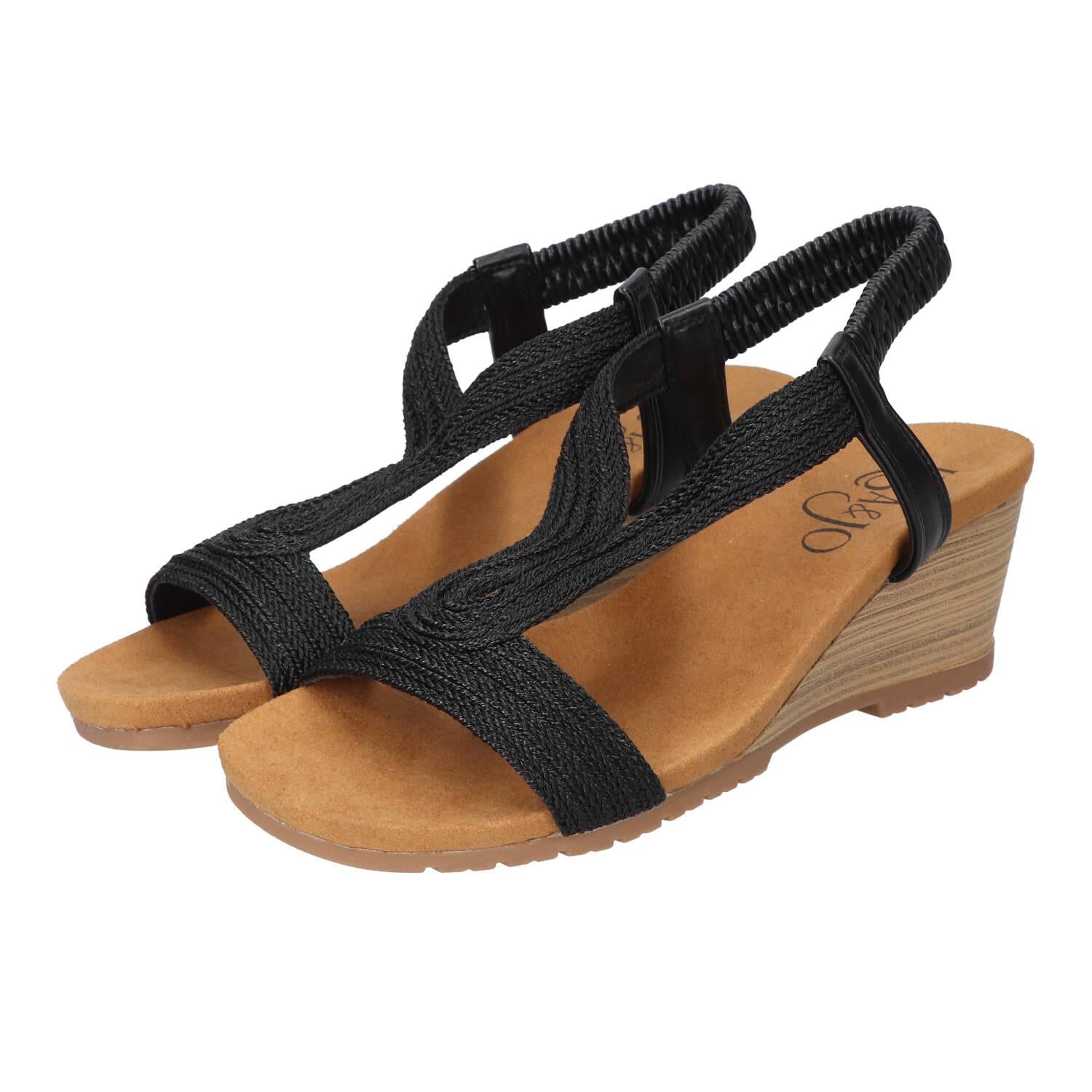 Sandalen, Zwart