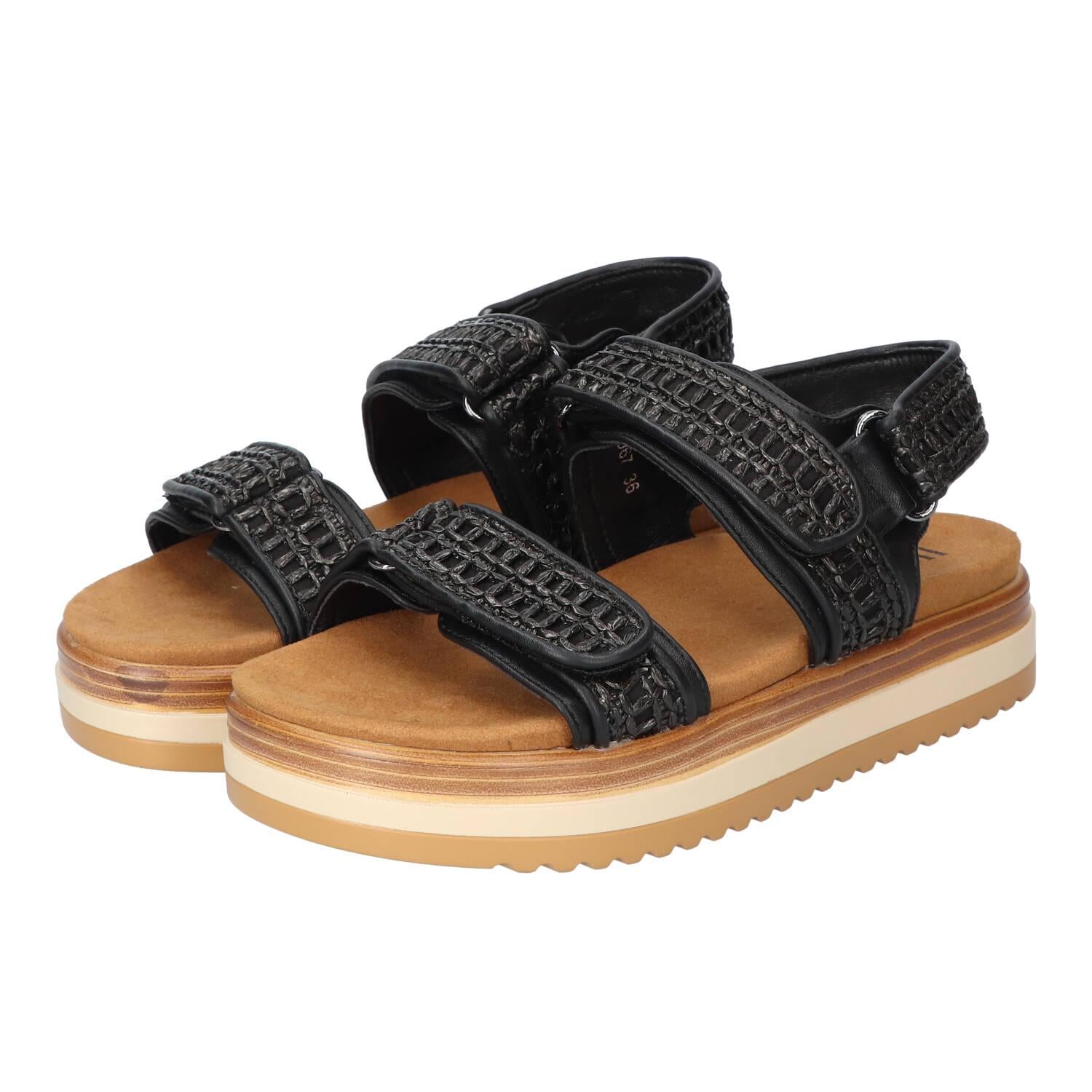 Sandalen, Zwart