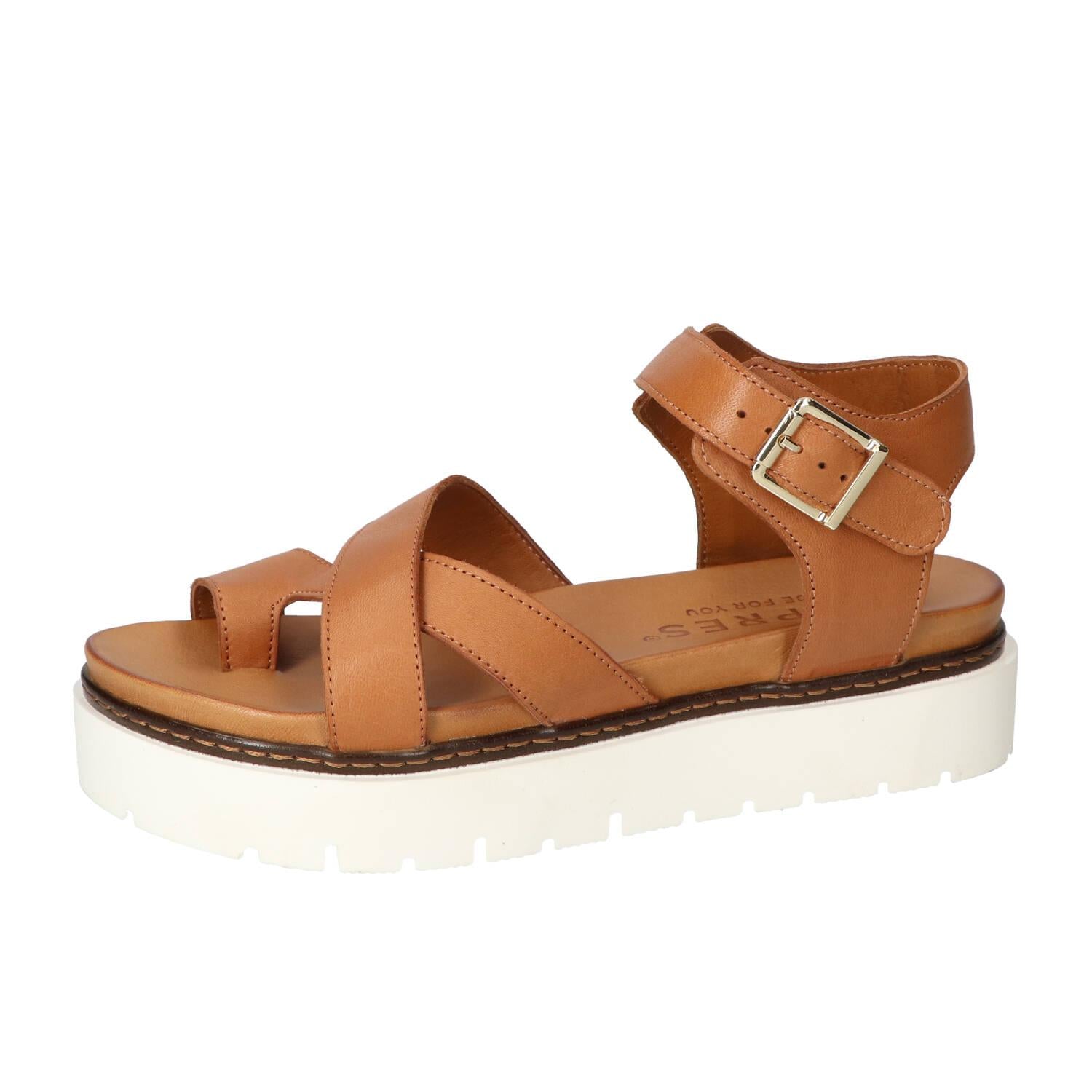 Sandalen, Cognac