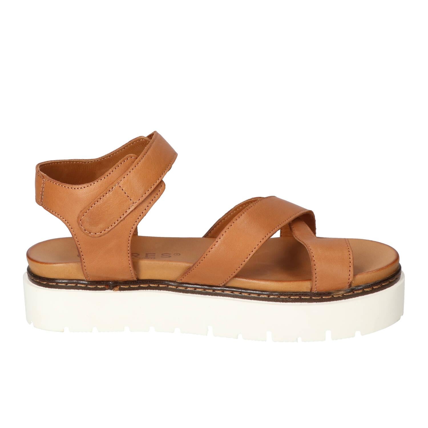 Sandalen, Cognac