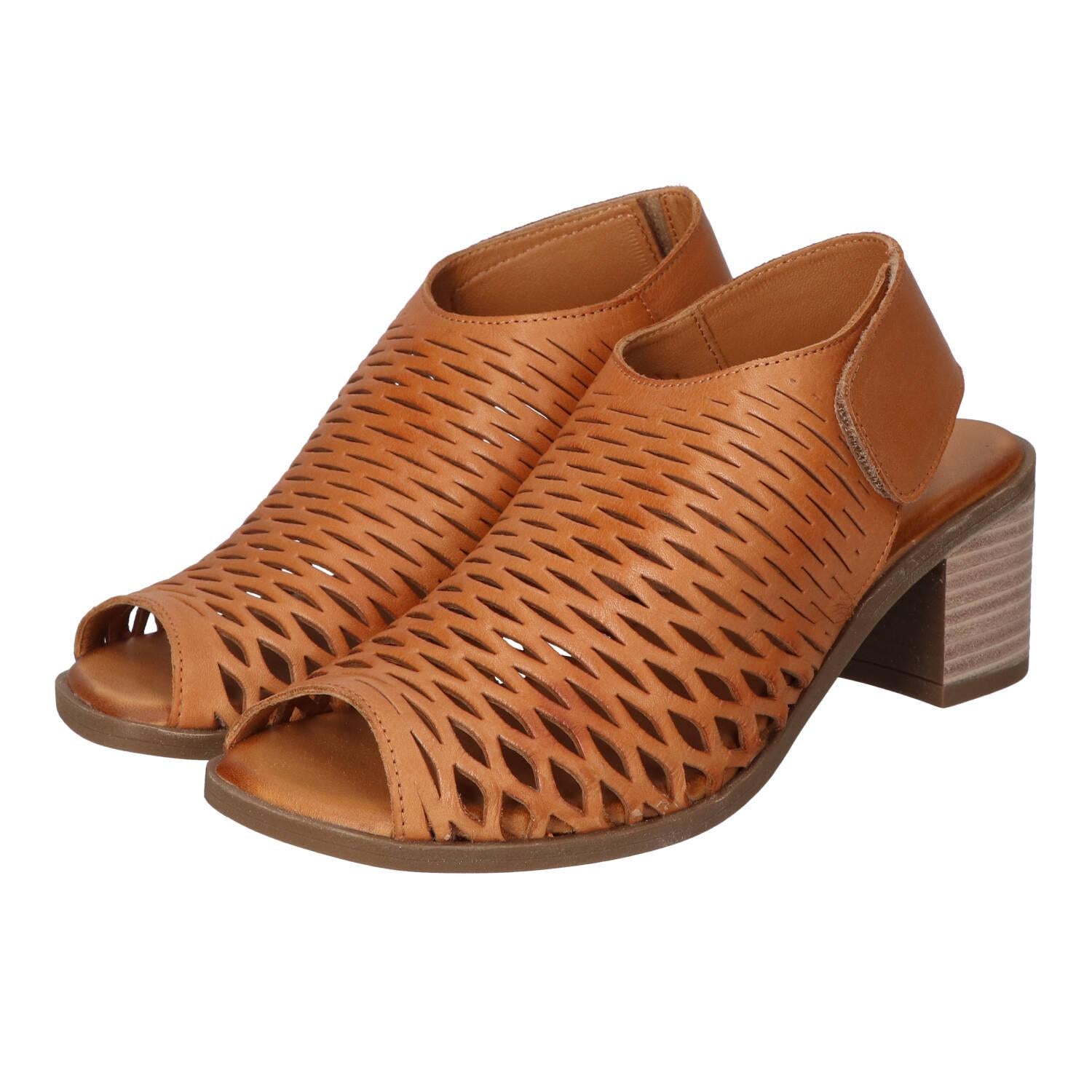 Sandalen, Cognac