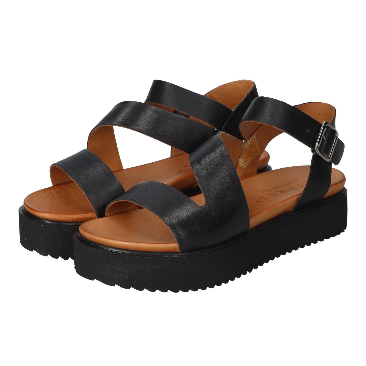 Sandalen, Zwart