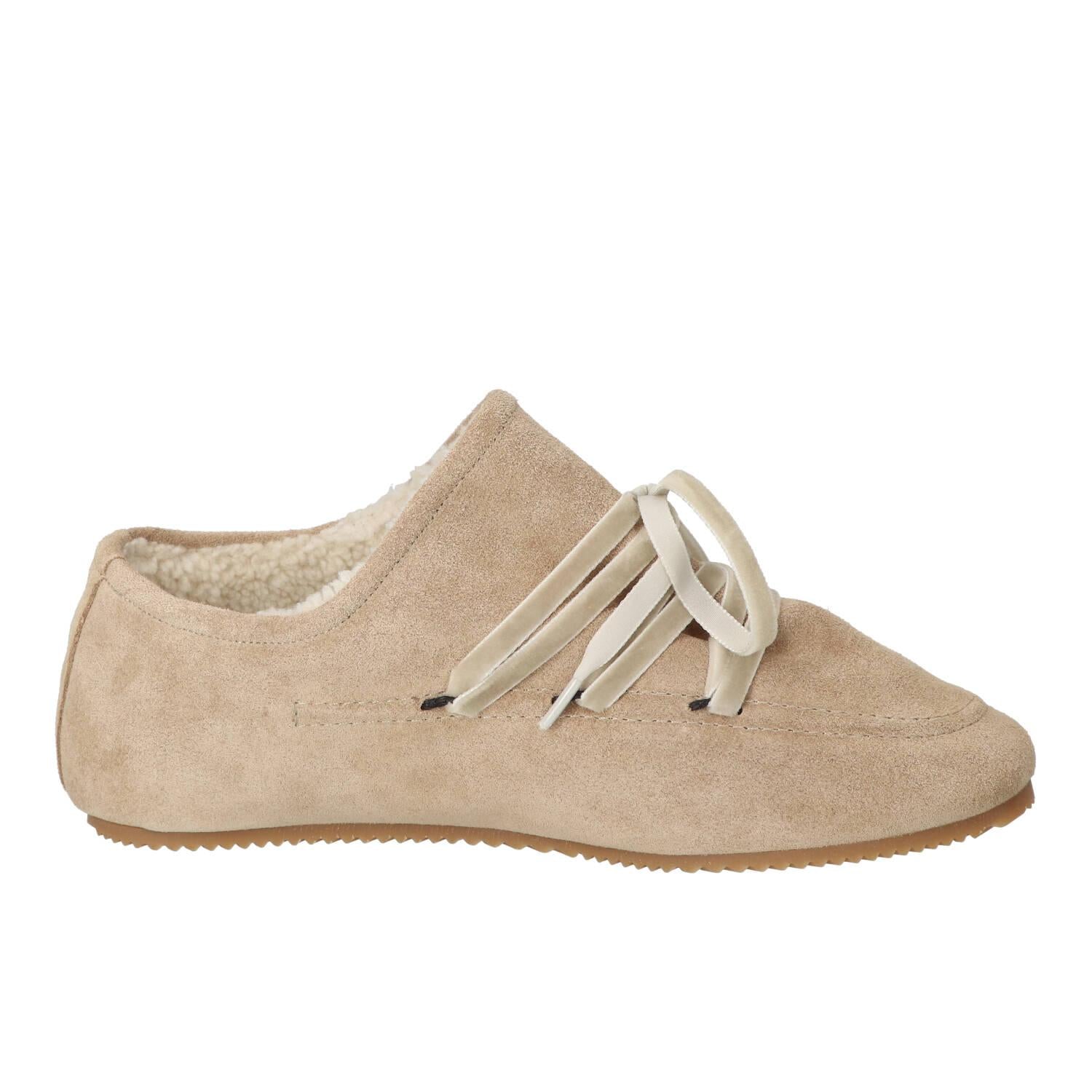 Veterschoenen, Lichtbeige