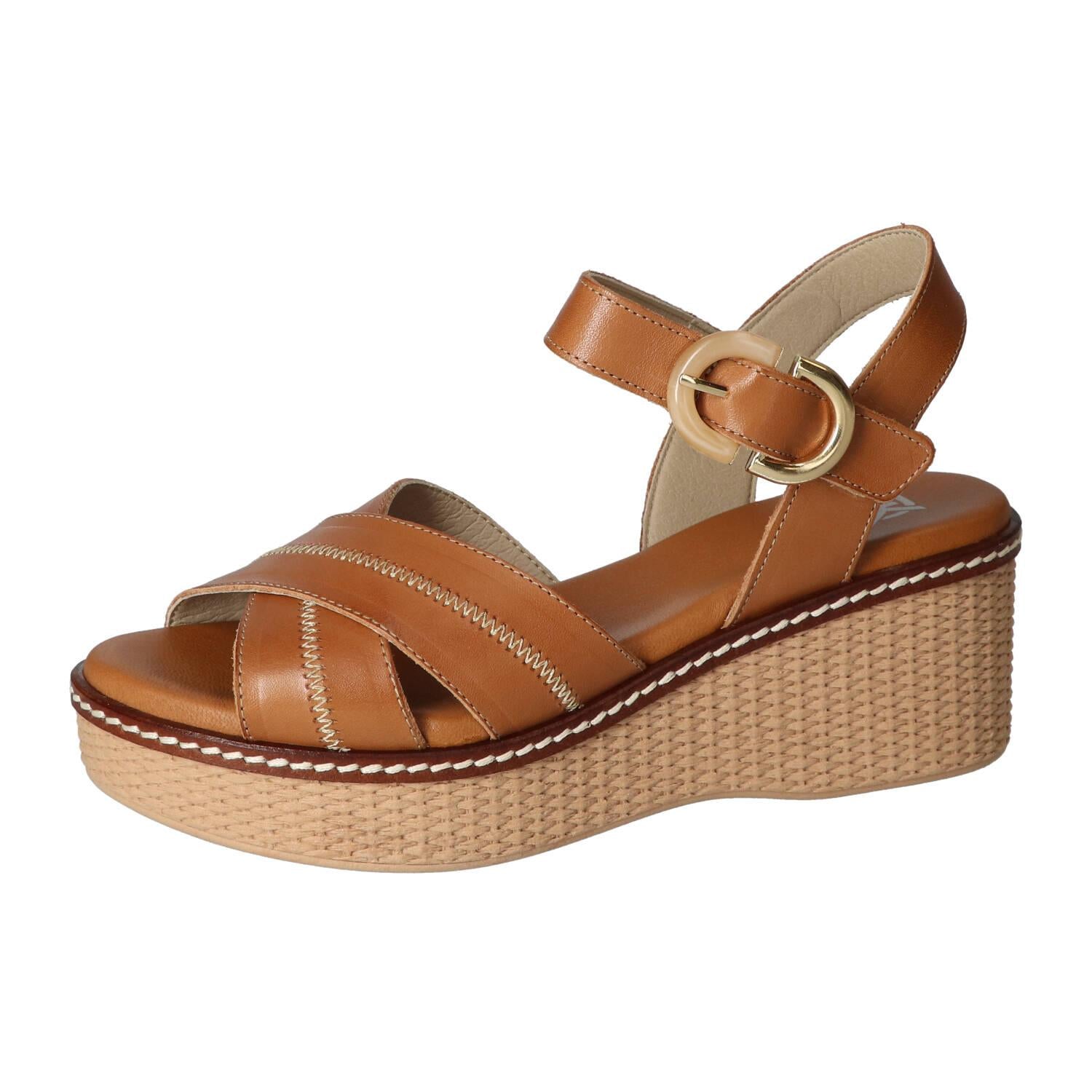 Sandalen, Cognac