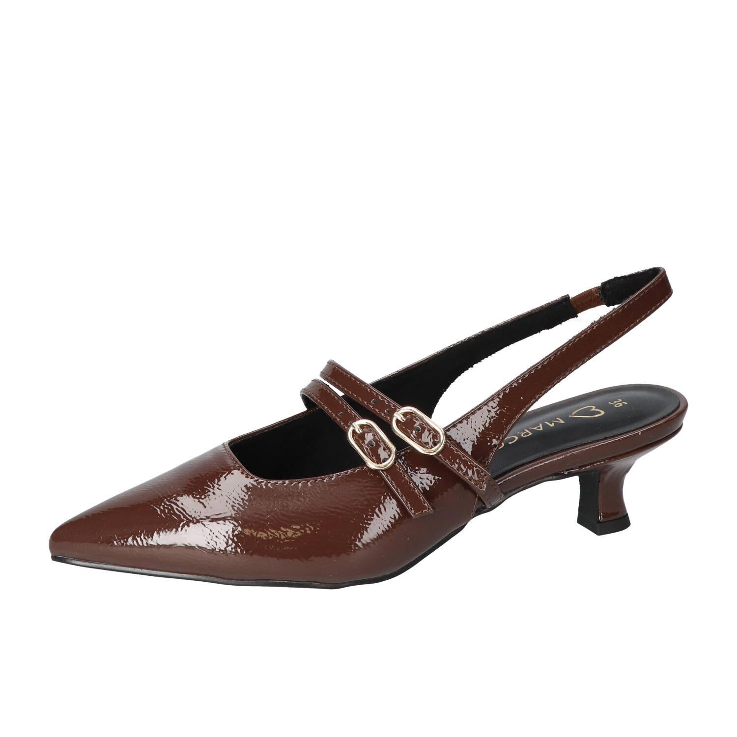 Slingback, Donkerbruin