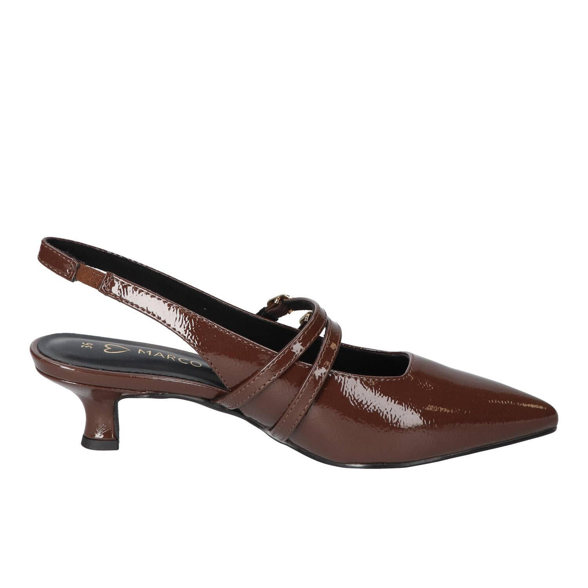 Slingback, Donkerbruin