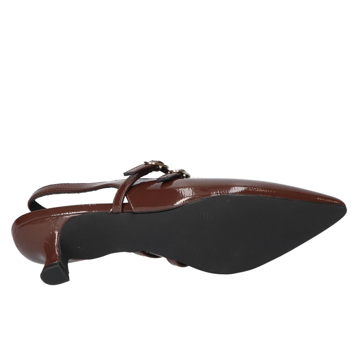 Slingback, Donkerbruin