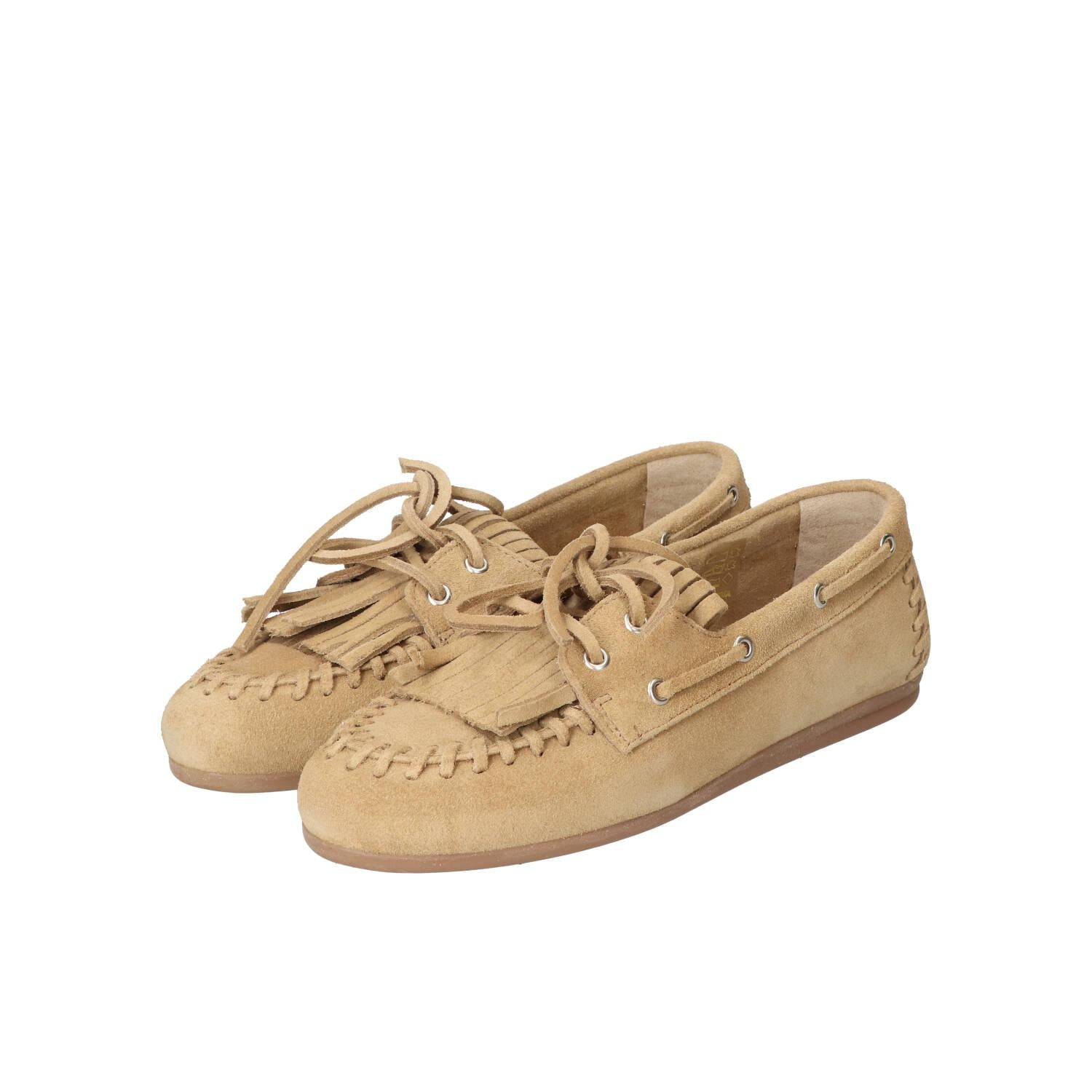 Veterschoenen, Lichtbeige