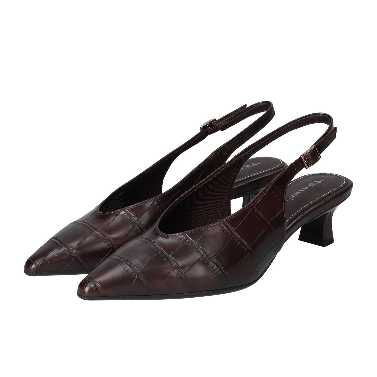 Slingback, Donkerbruin