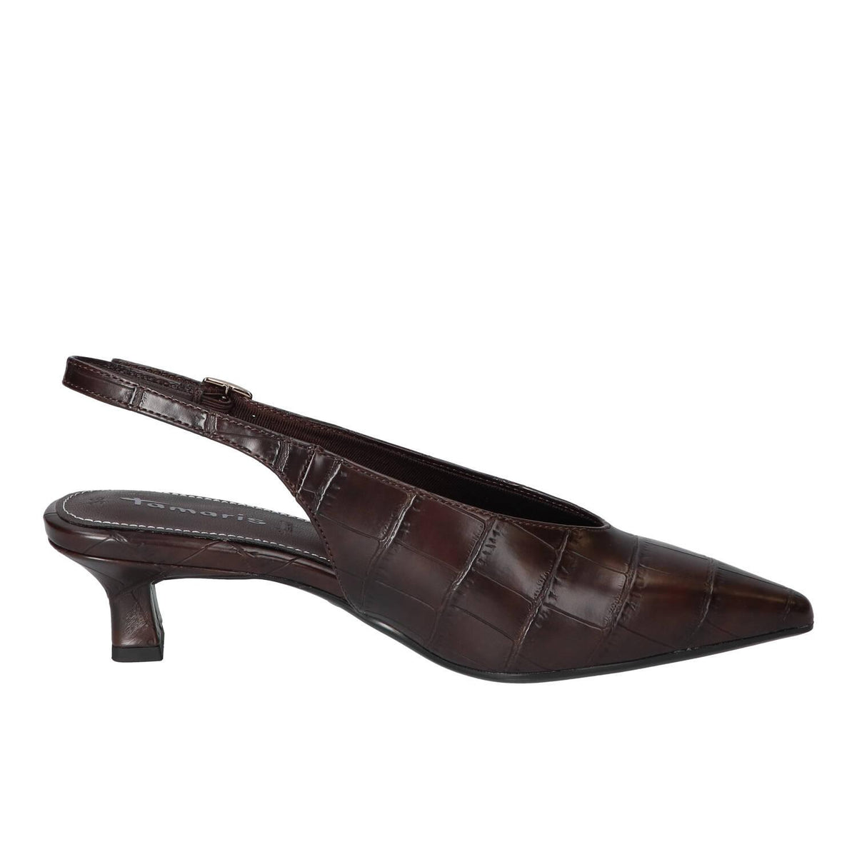Slingback, Donkerbruin