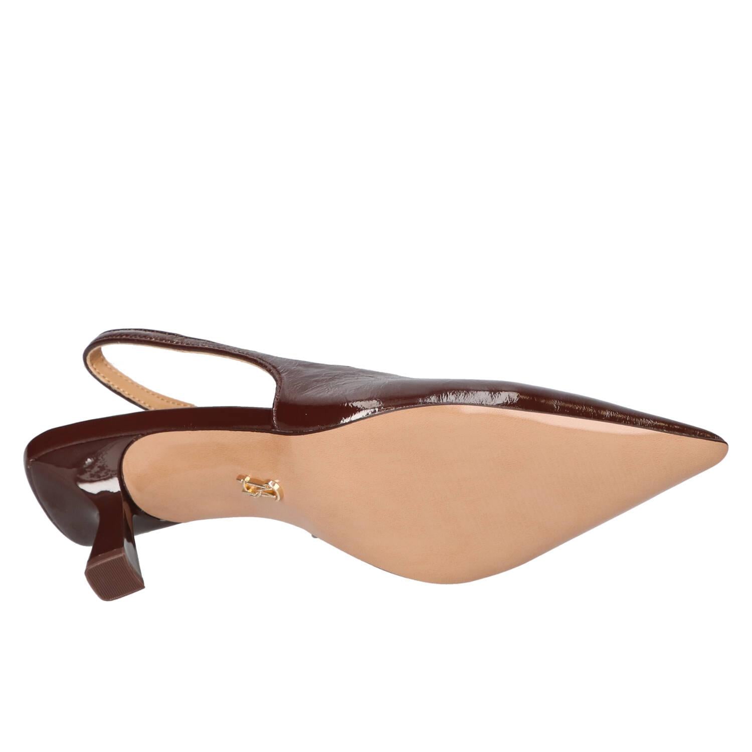 Slingback, Donkerbruin