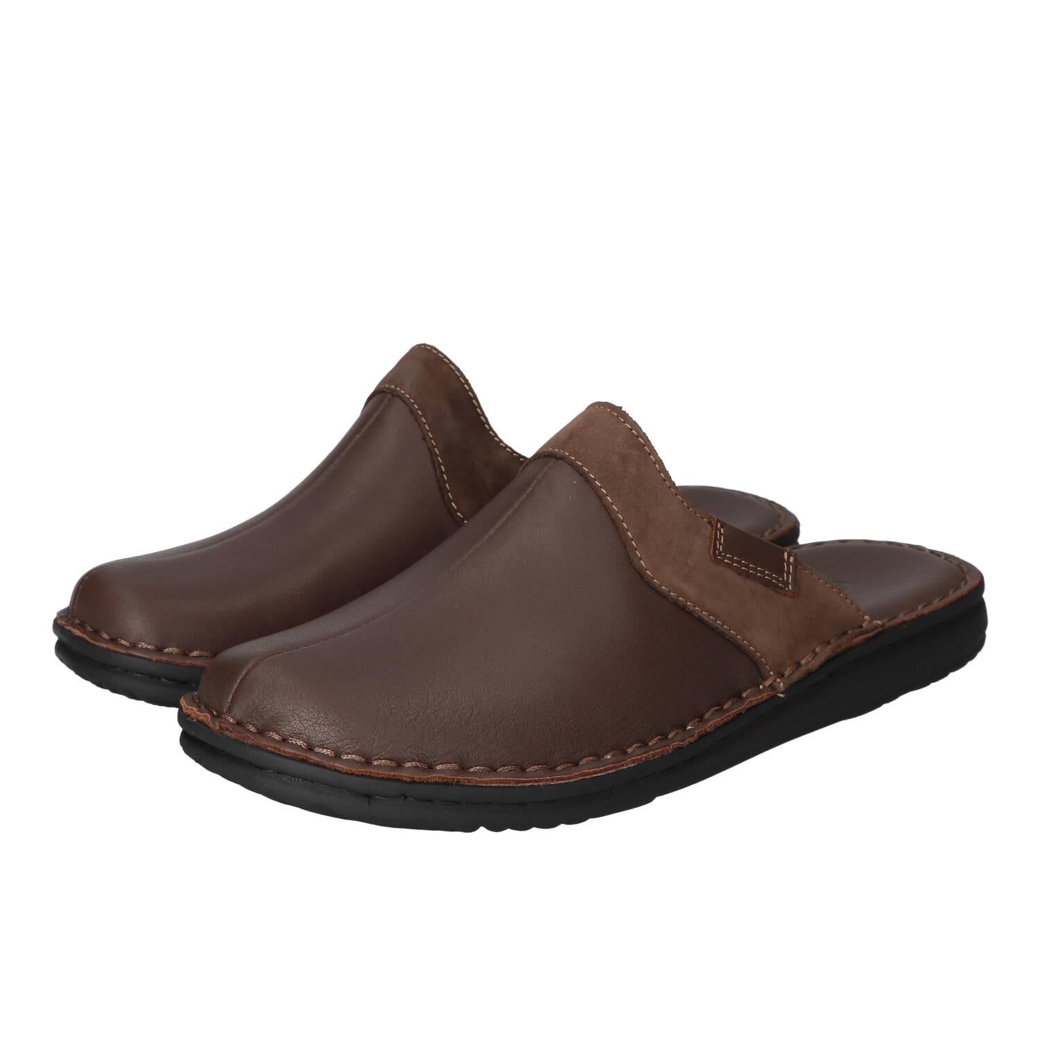 Pantoffels, Donkerbruin