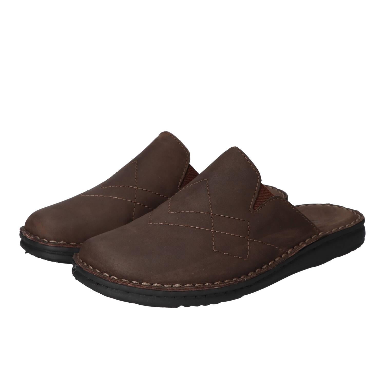 Pantoffels, Donkerbruin