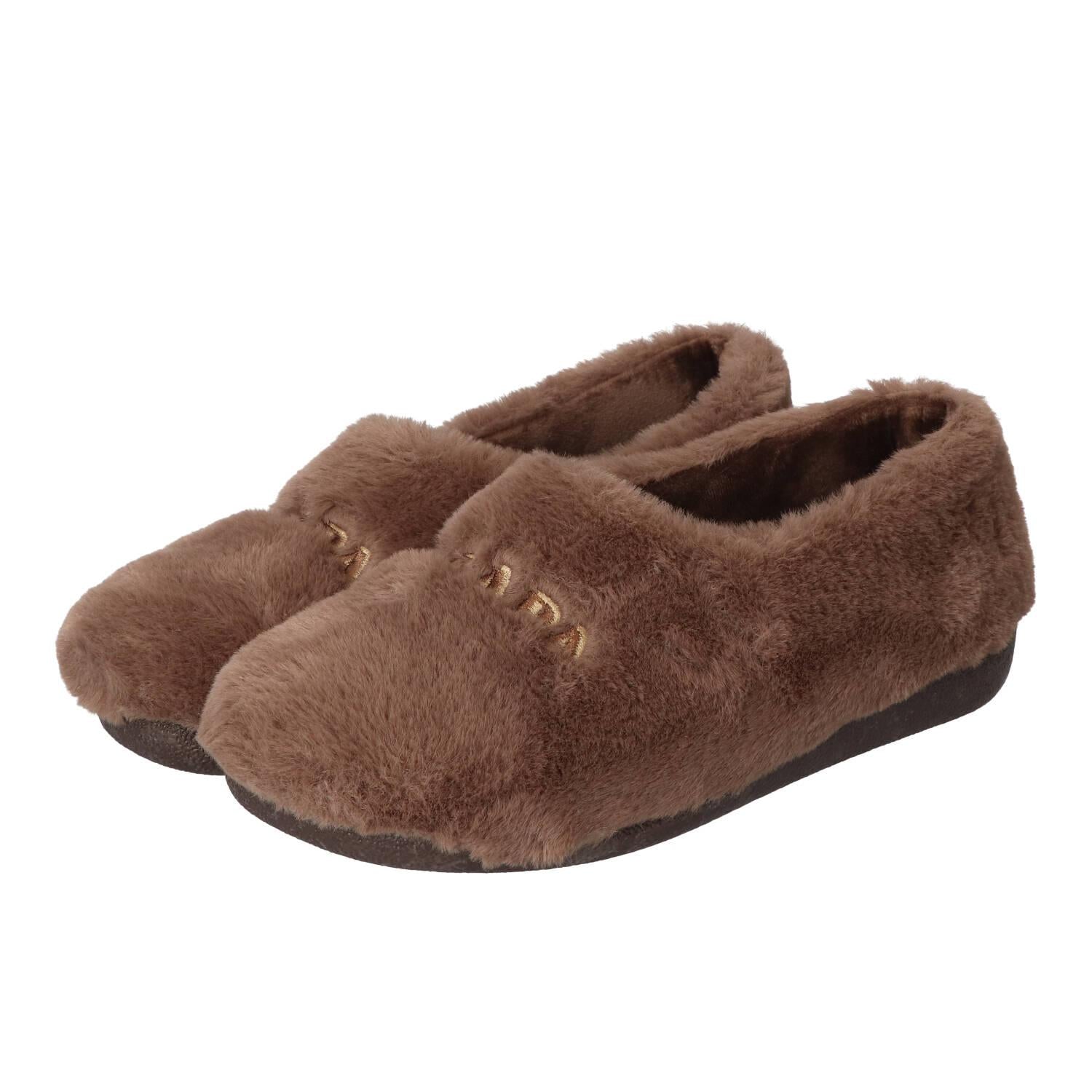 Pantoffels, Donkerbruin