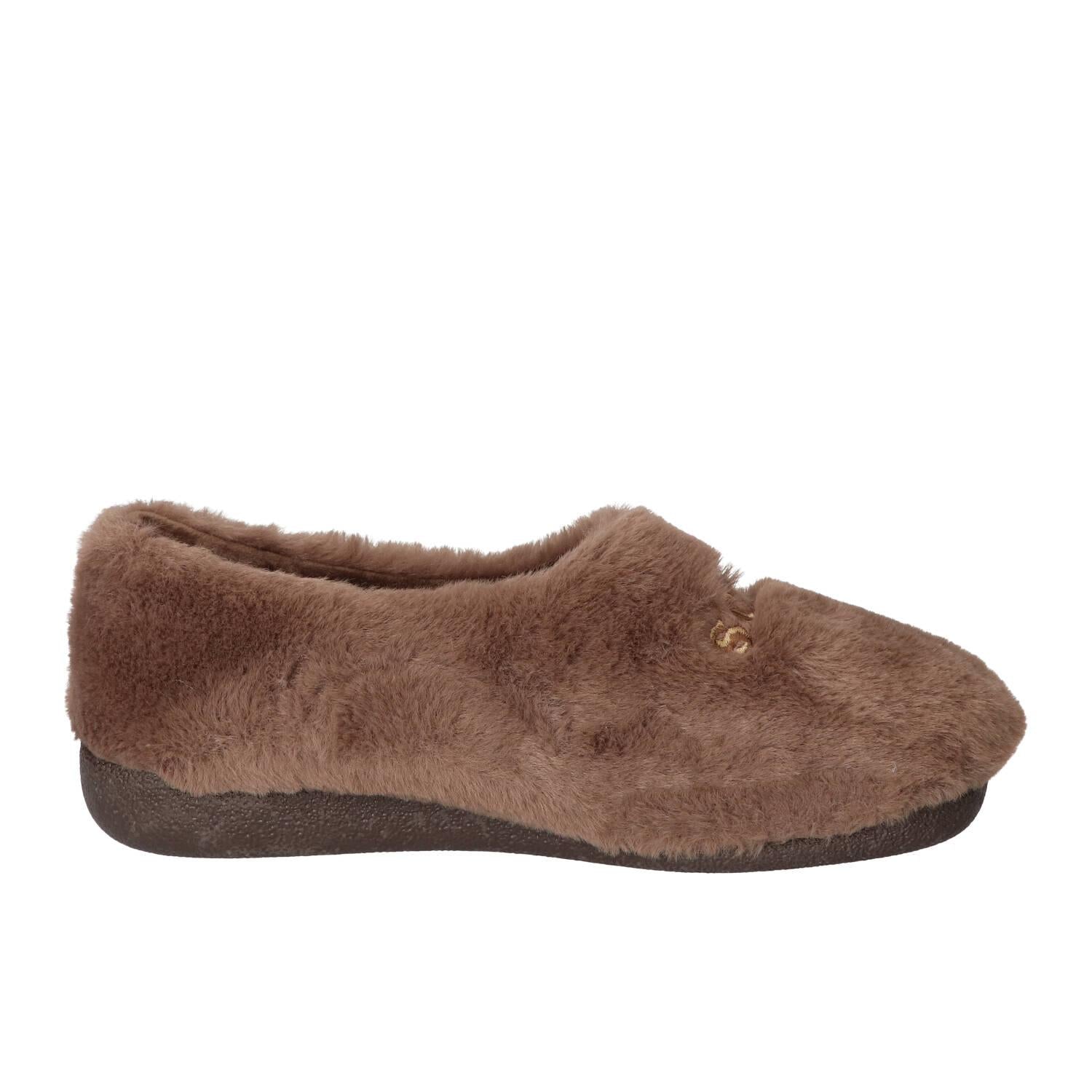 Pantoffels, Donkerbruin