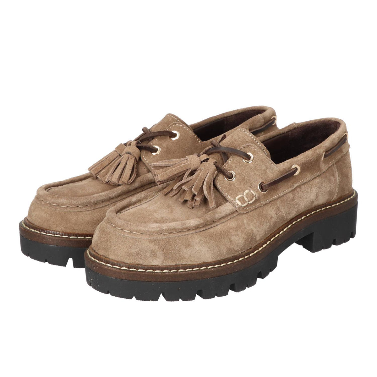Veterschoenen, Taupe