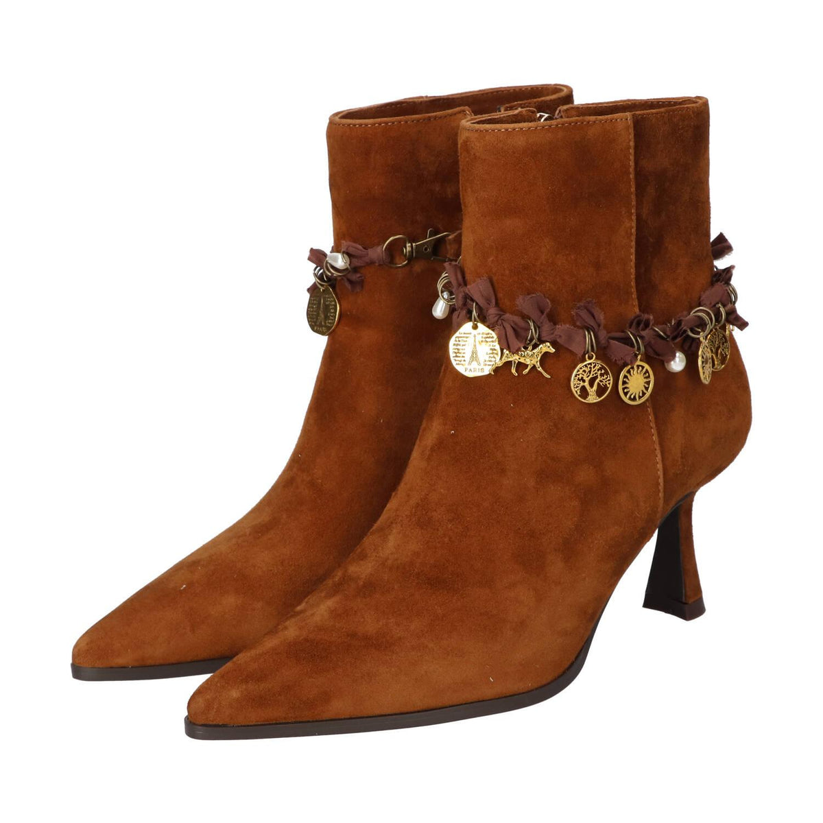 Booties, Cognac