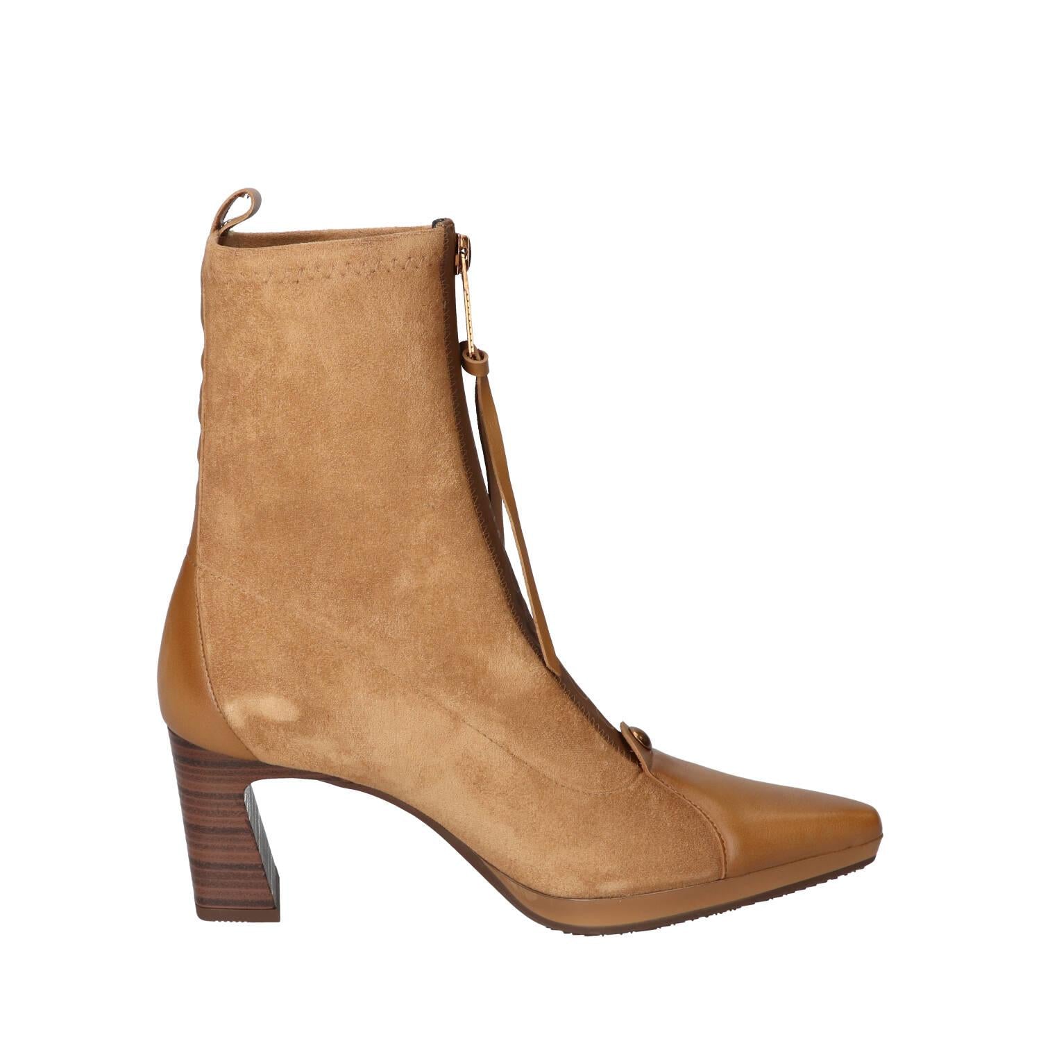 Booties, Cognac