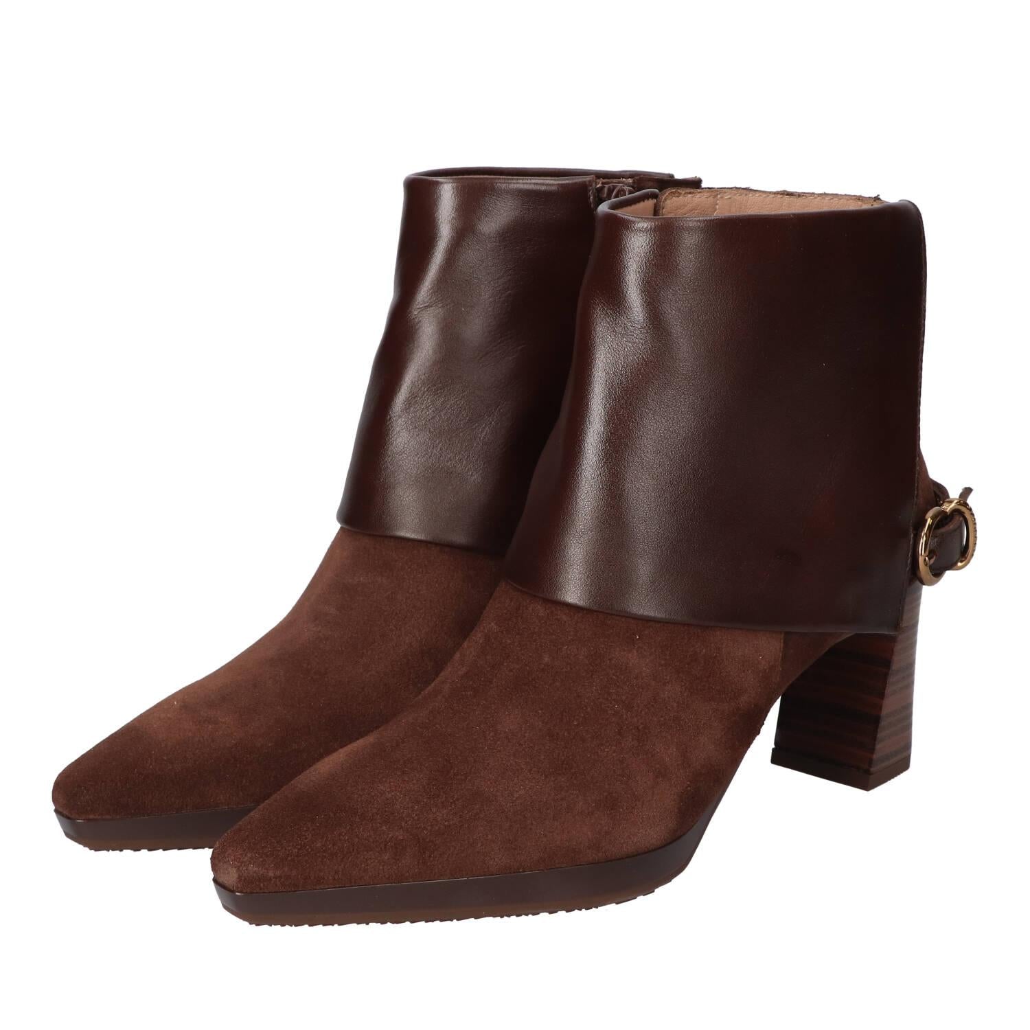 Booties, Donkerbruin