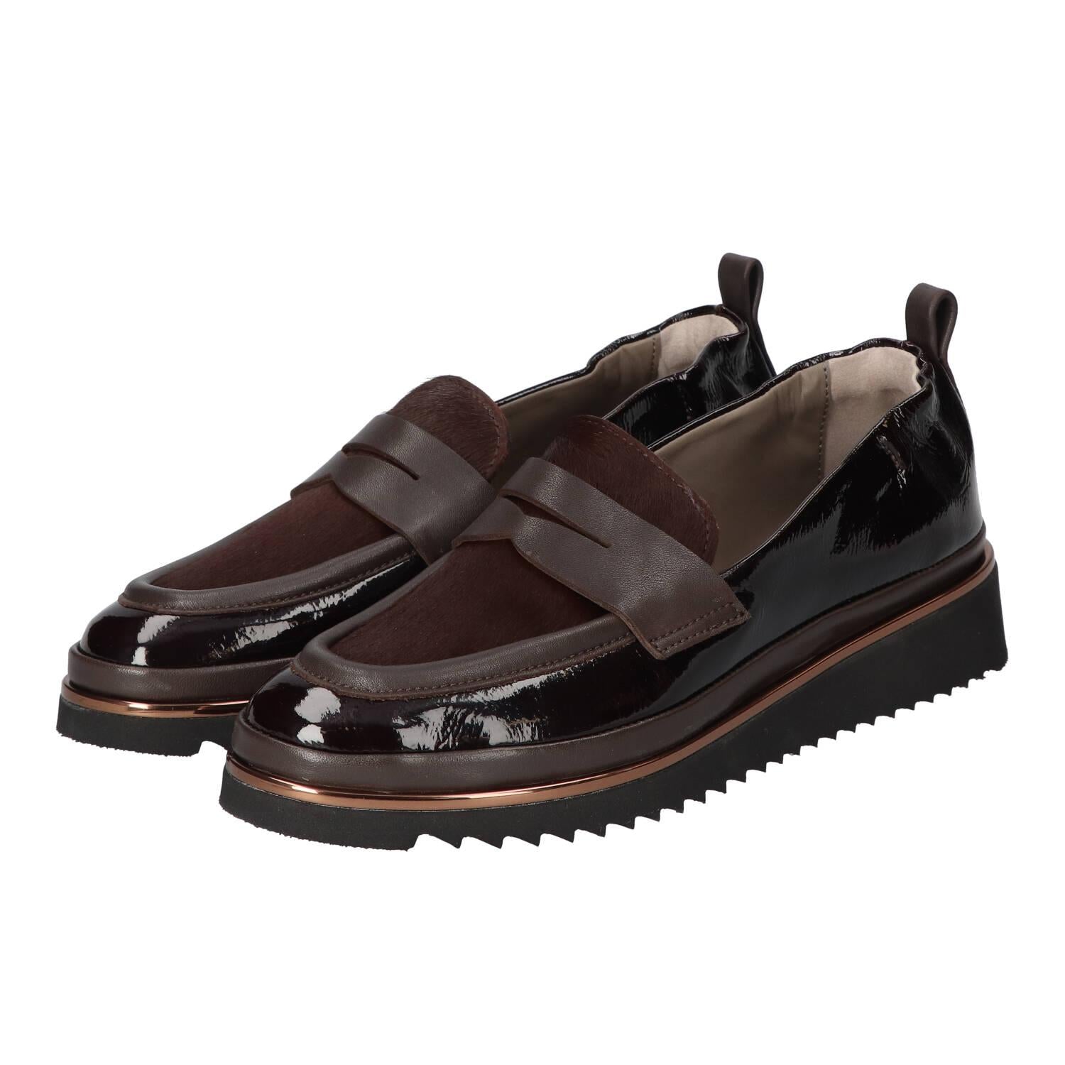 Instapschoenen, Donkerbruin