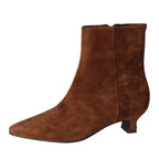 Booties, Cognac