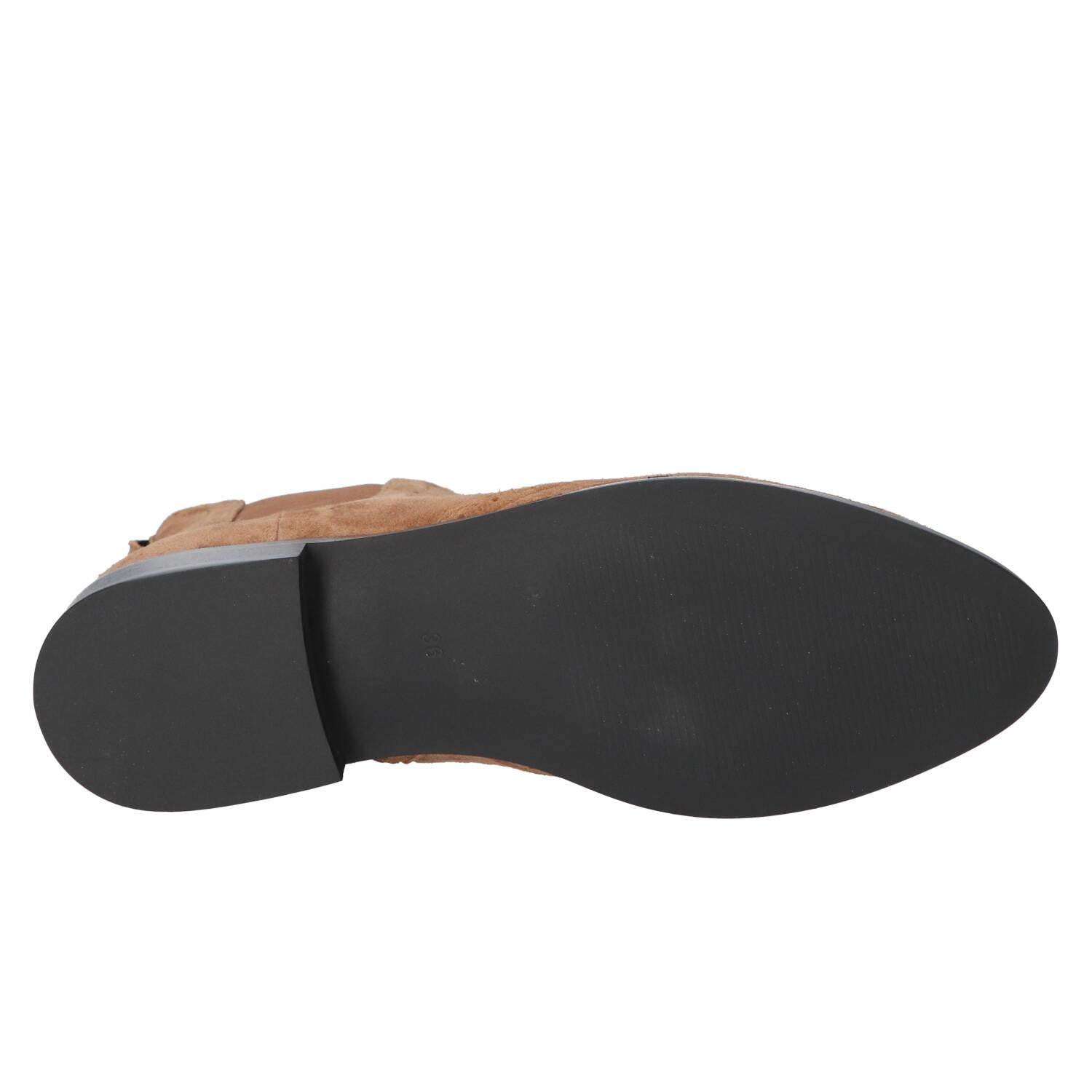 Booties, Cognac