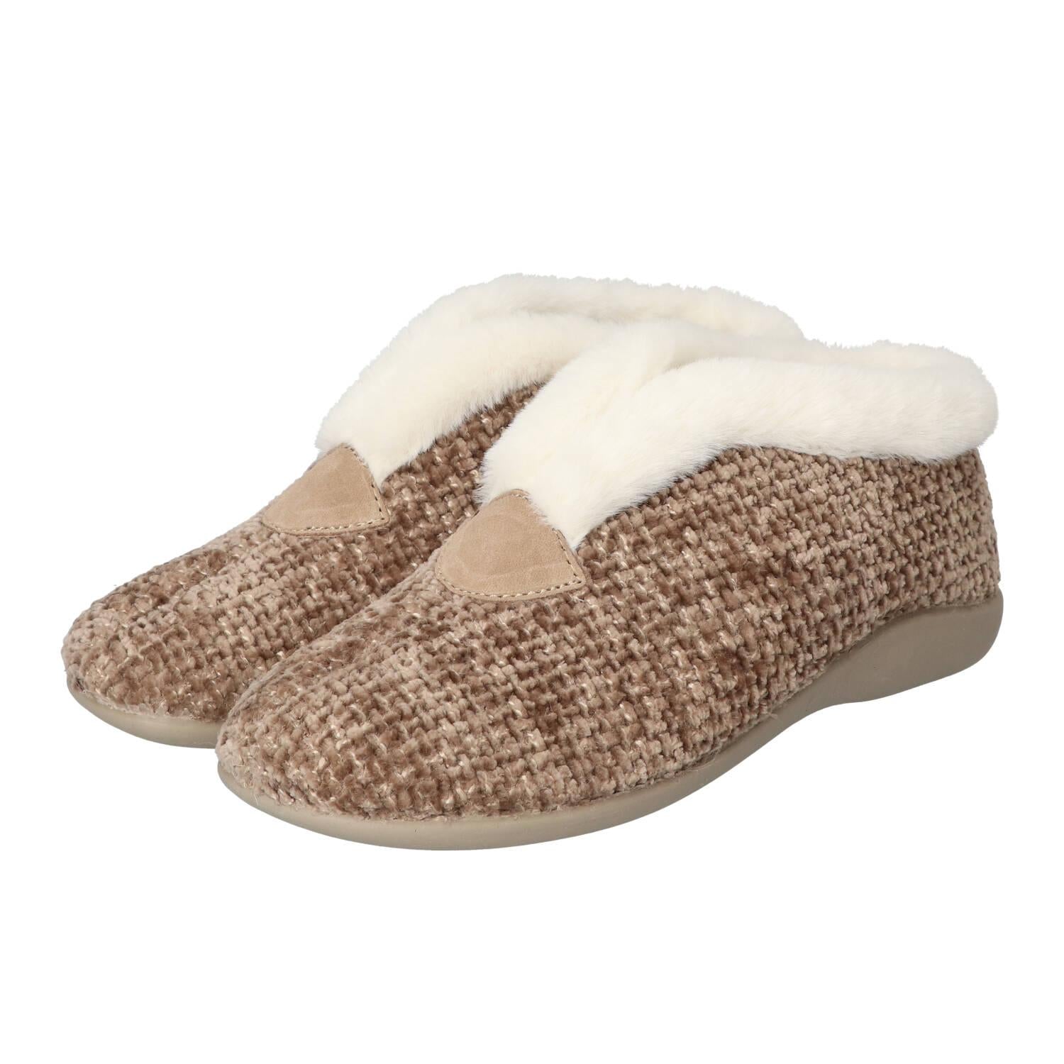 Pantoffels, Donkerbruin