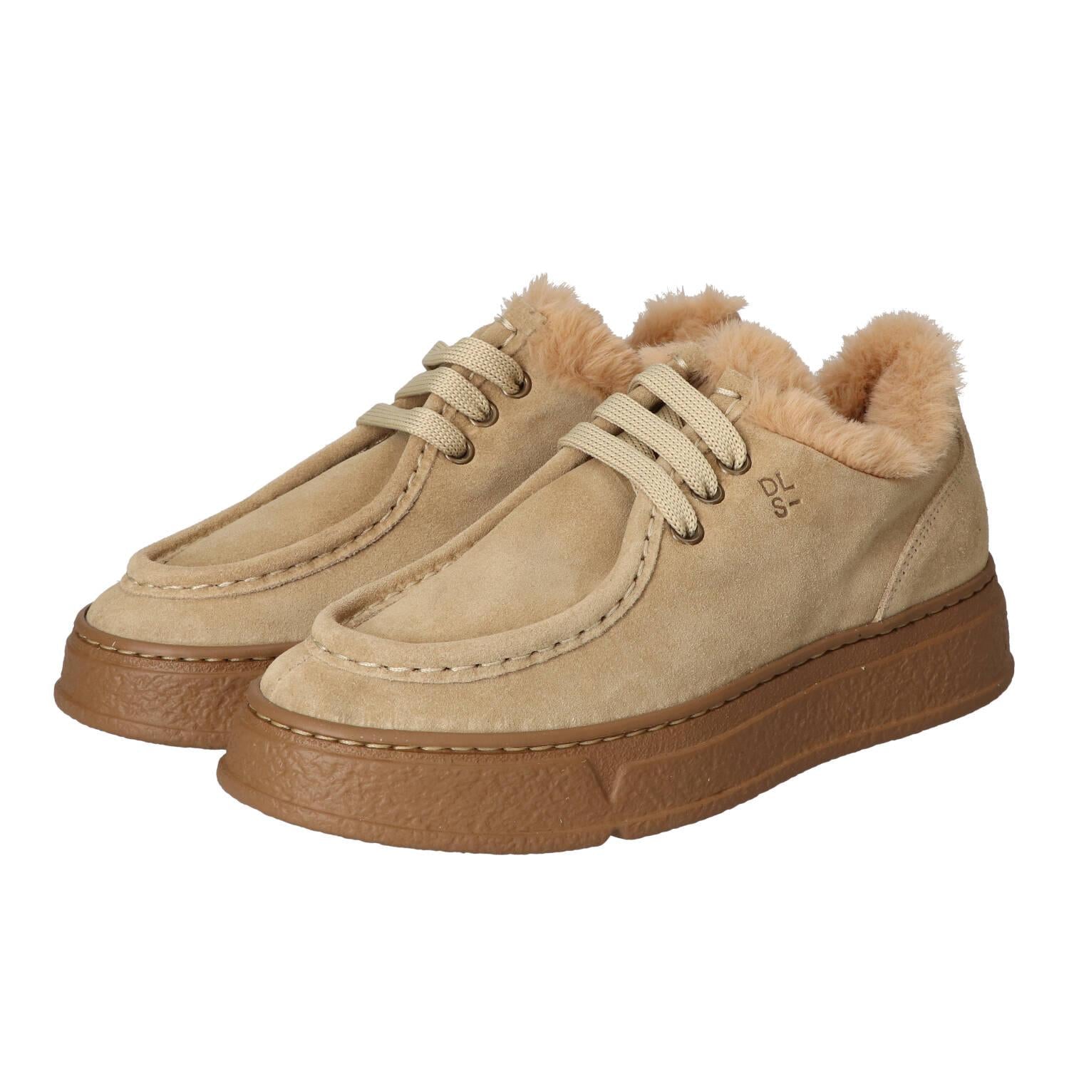 Veterschoenen, Lichtbeige
