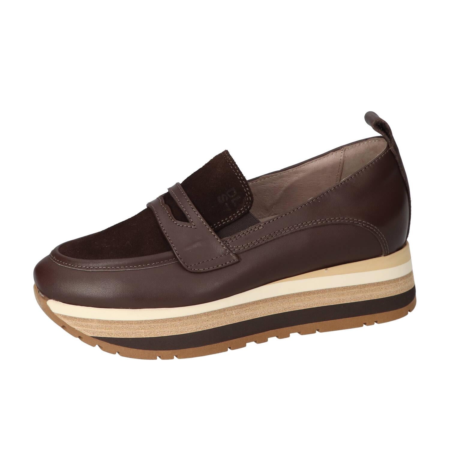Instapschoenen, Donkerbruin