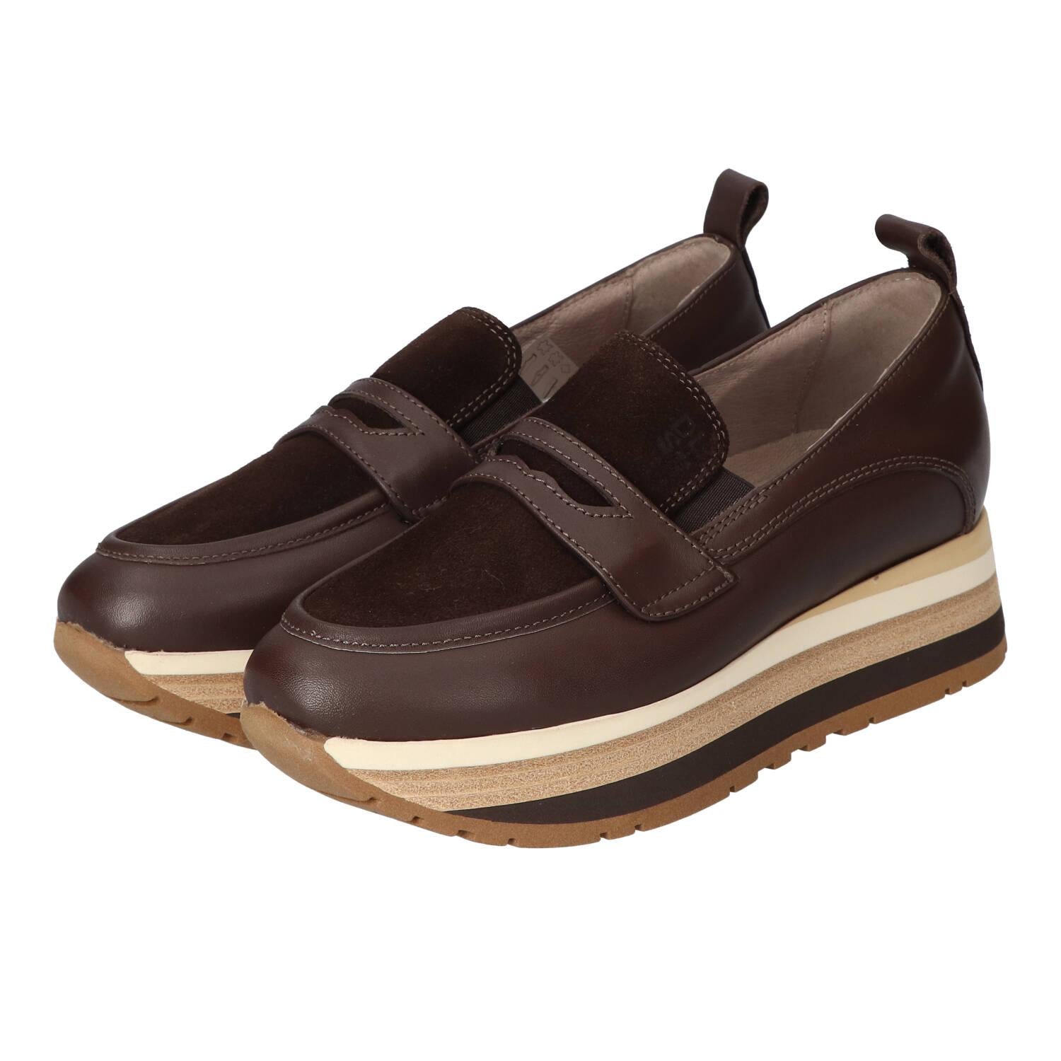 Instapschoenen, Donkerbruin