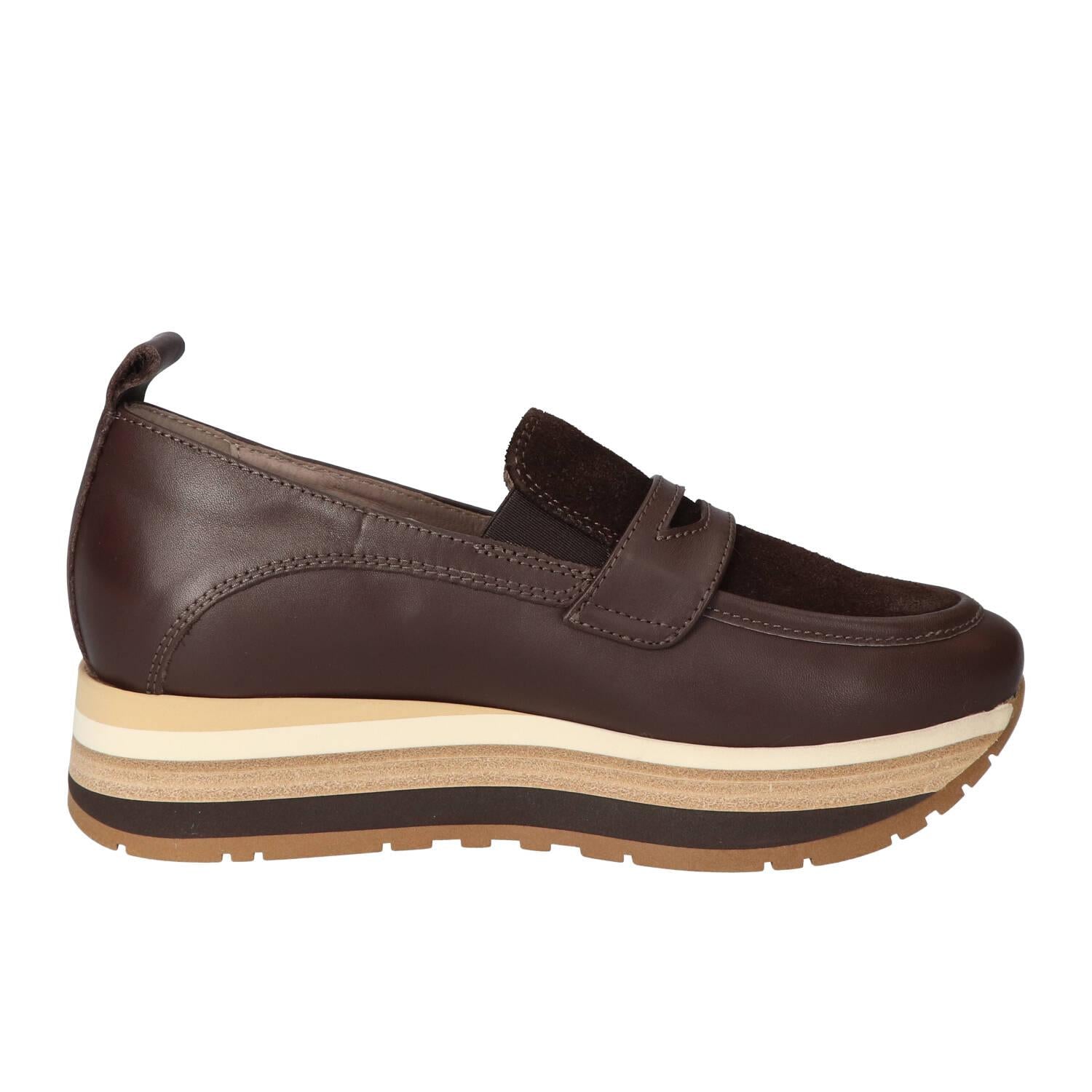 Instapschoenen, Donkerbruin
