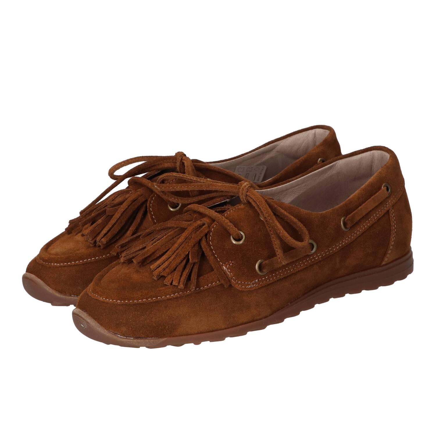 Veterschoenen, Cognac