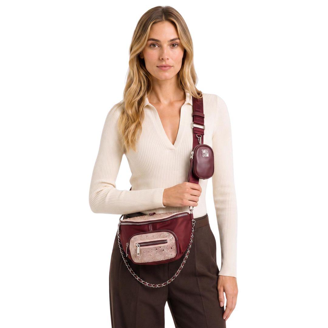 Crossbody Tassen, Bordeaux