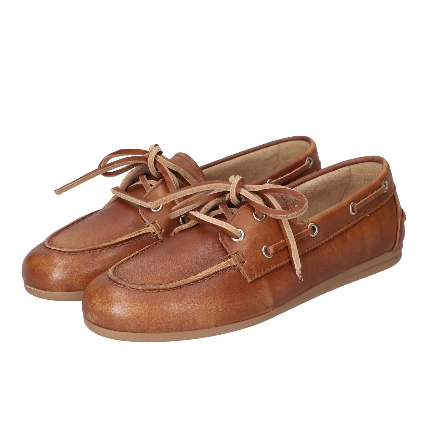 Veterschoenen, Cognac