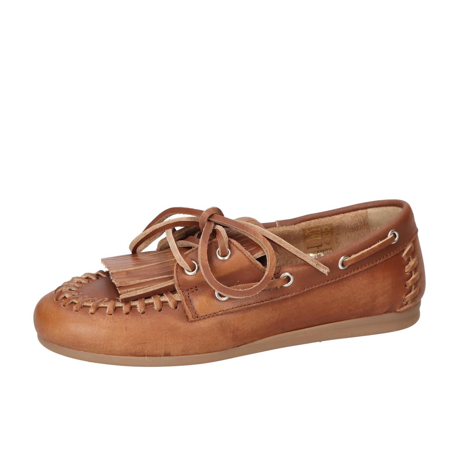 Veterschoenen, Cognac