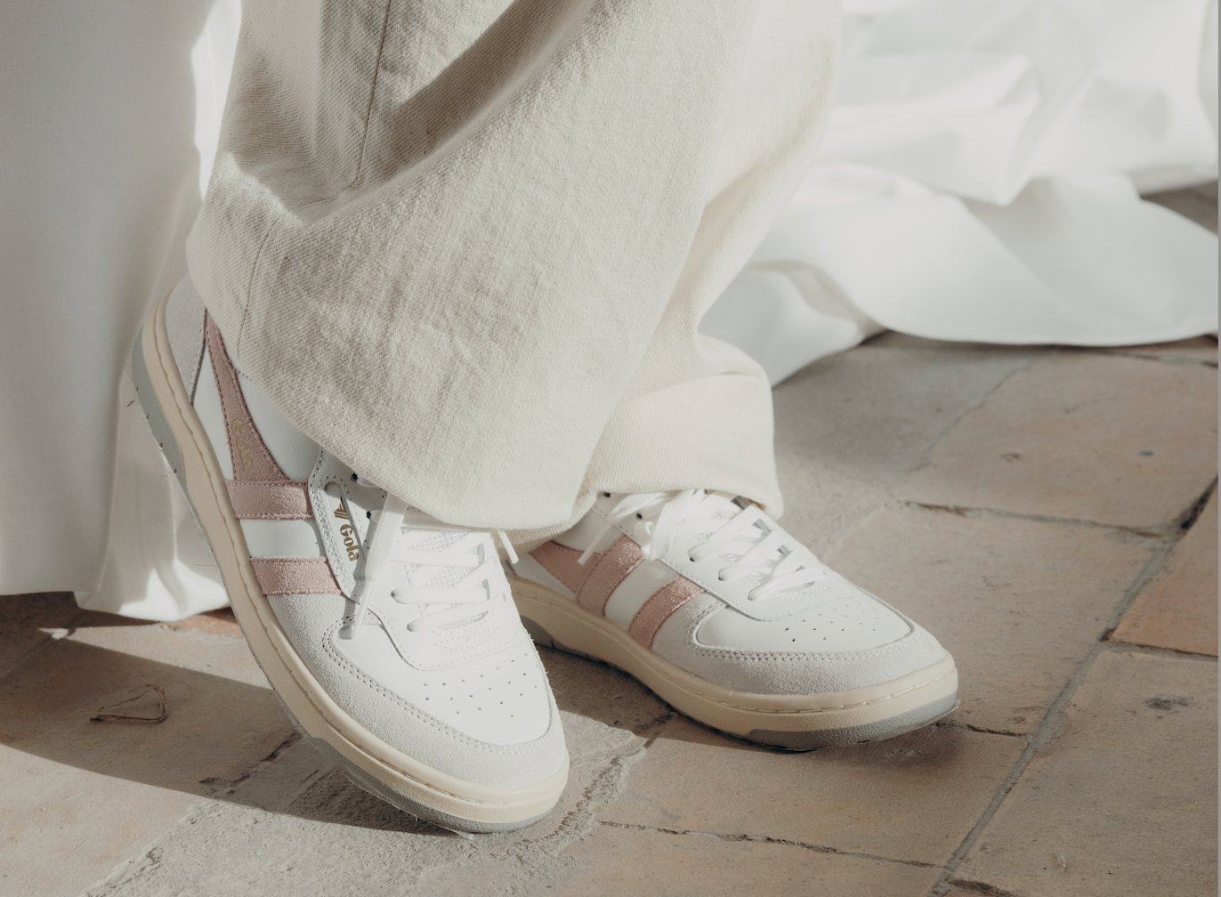 gola sneakers wit
