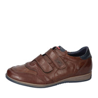 Chaussures Velcro, marron foncé