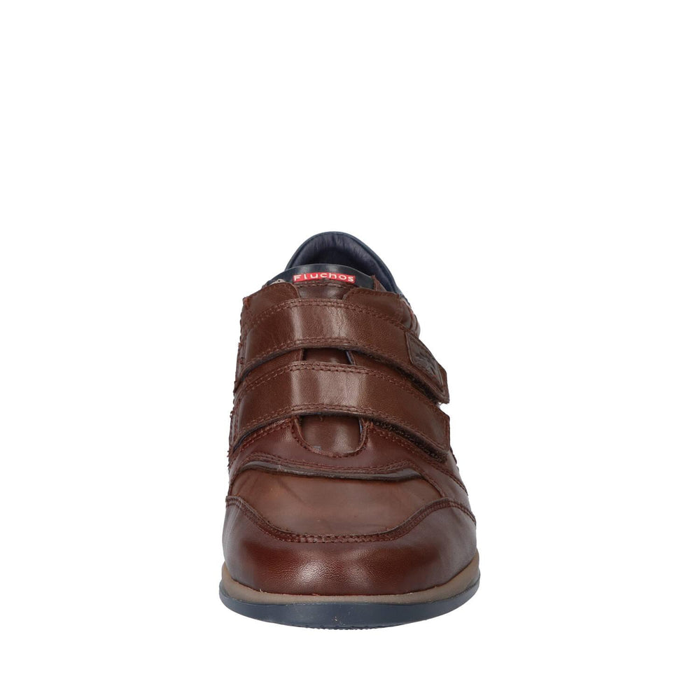 Chaussures Velcro, marron foncé