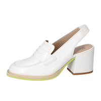 Slingback, blanc