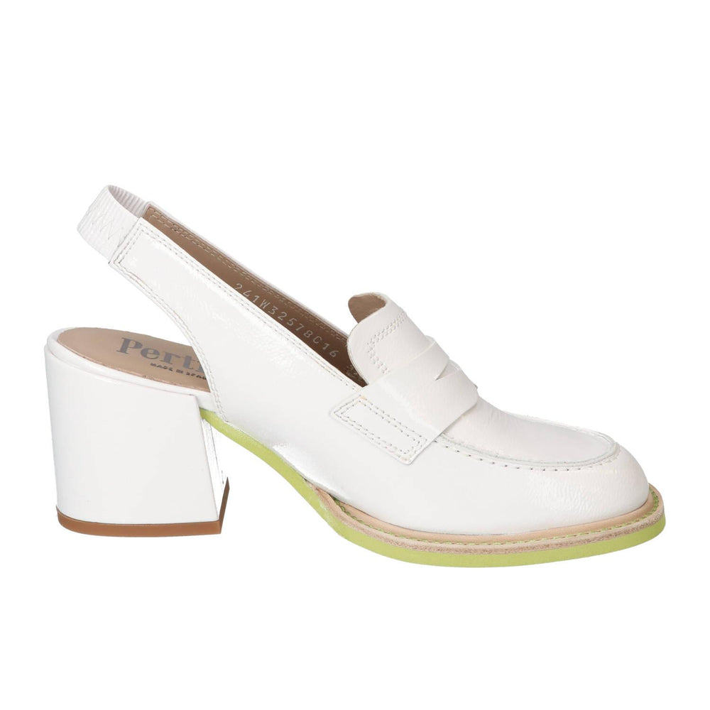 Slingback, blanc