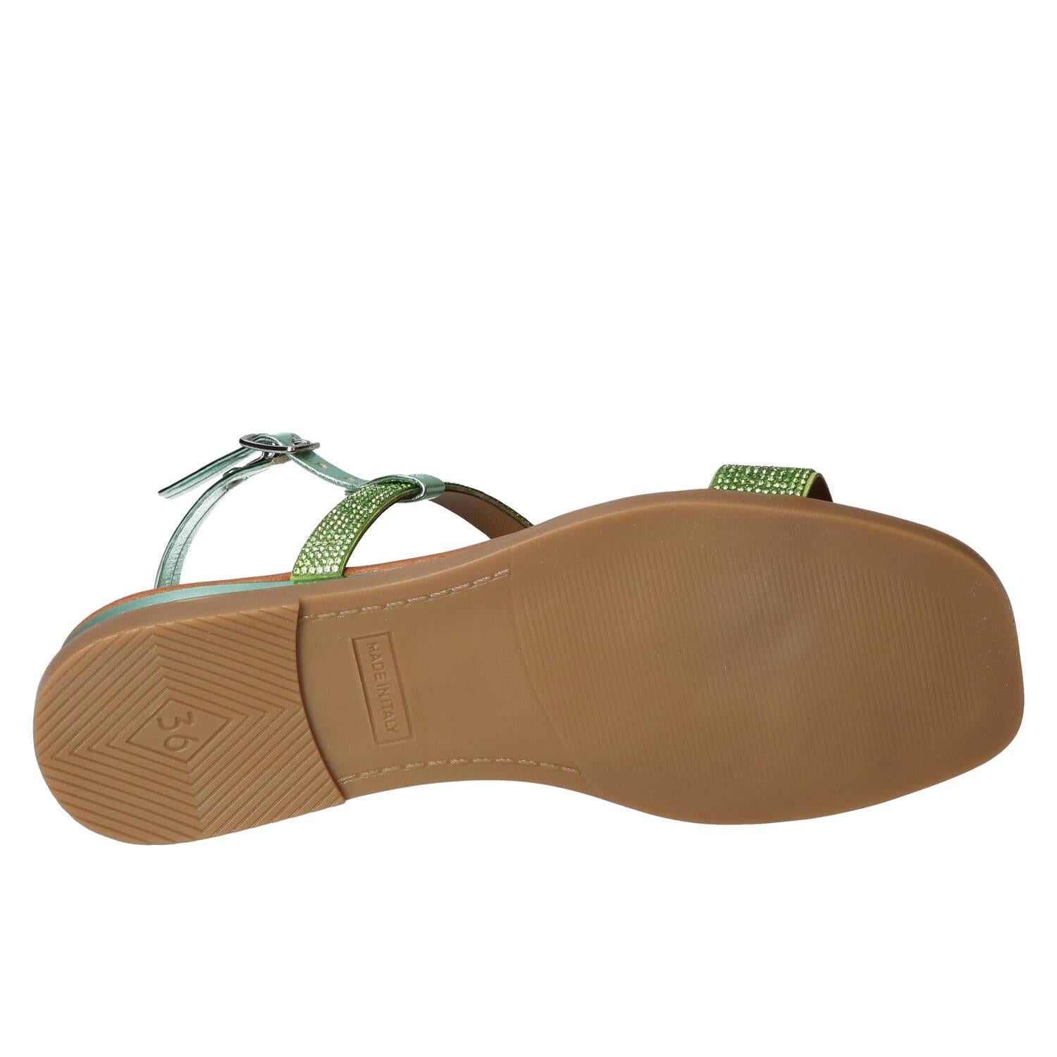 Sandales, vert
