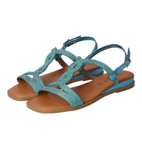 Sandalen, Blauw